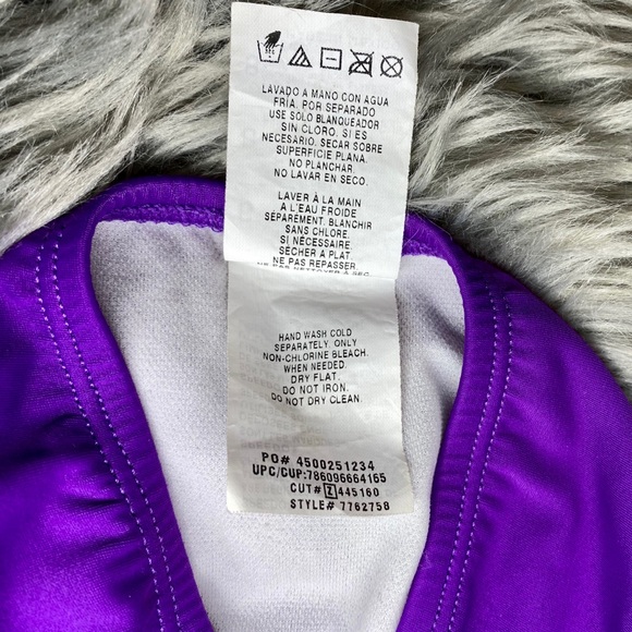 Girls 8 SPEEDO 2 Piece Tankini Bathing Suit Purple - Picture 12 of 12